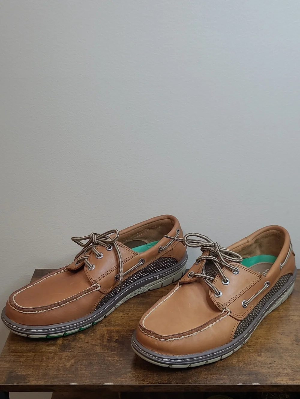 Sperry BILLFISH Tan Leather Boat Shoes Size 9